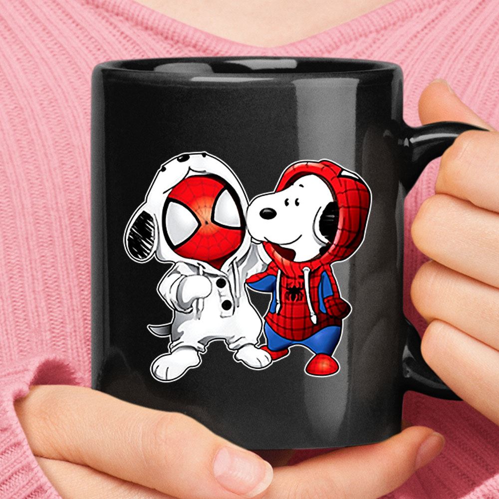 Spider-man And Snoopy Costumes Exchange Mug