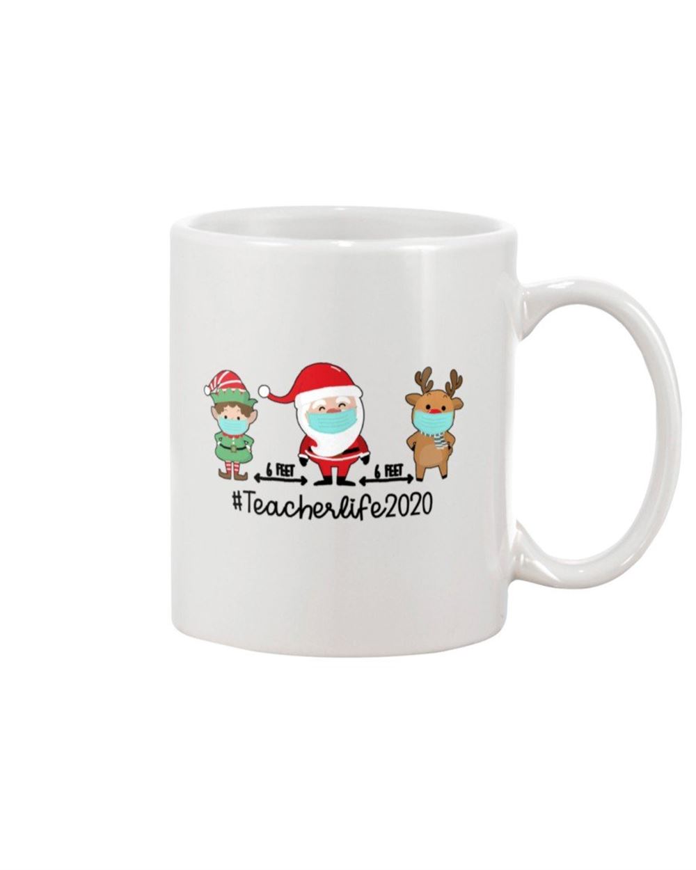 Teacher Christmas White Mug