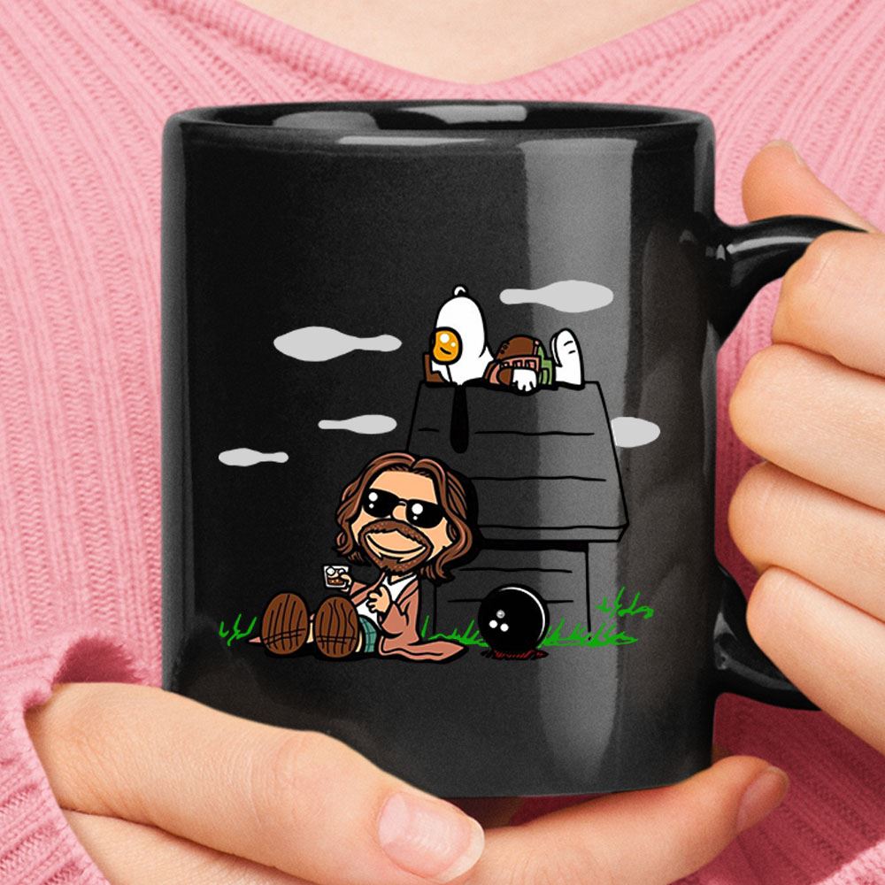 The Big Lebowski And Snoopy The Dude Abides Mug