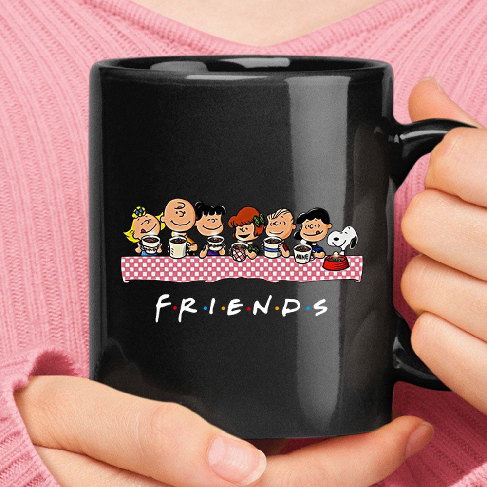 The Peanuts Together By The Table Friends Snoopy Mug