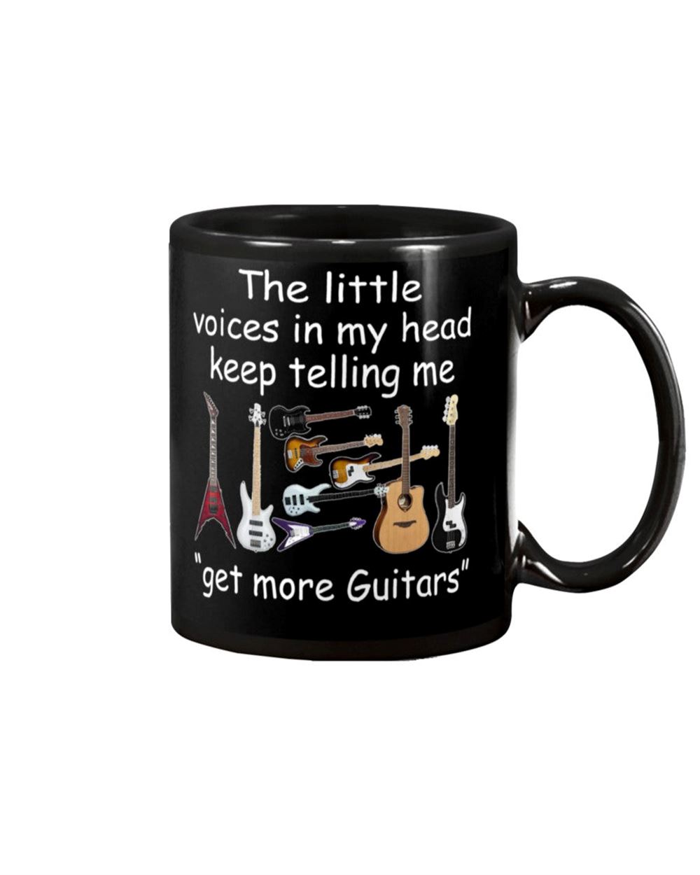 The Voices In My Head Telling Me Get More Guitars Mug