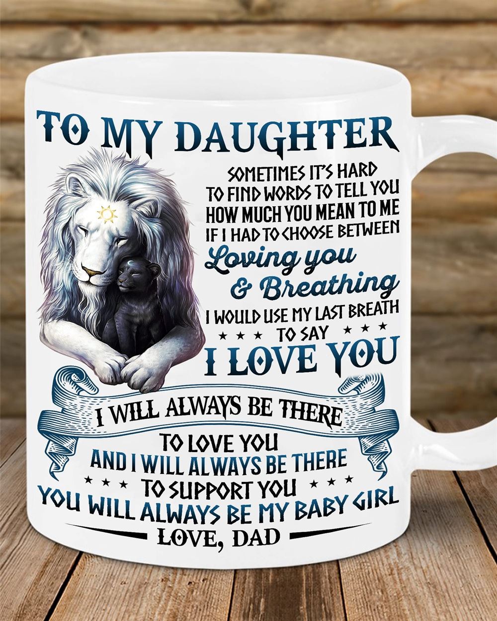 To My Daughter - Dad Mugs