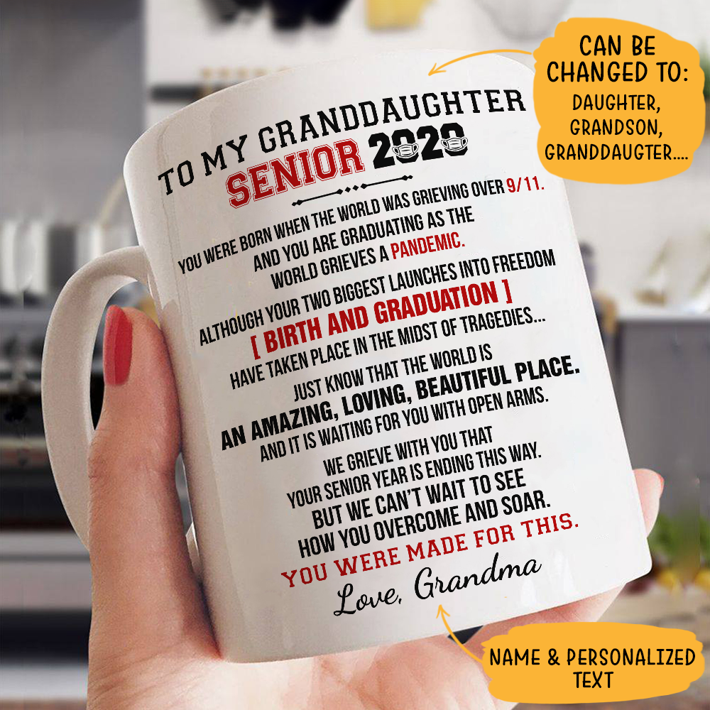 To My Senior 2020 Coffee Mug Custom Graduation Gift