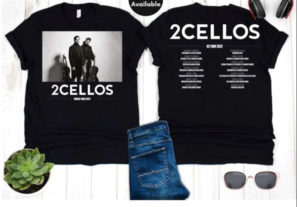 2cellos Dedicated Us Tour 2022 T-shirt