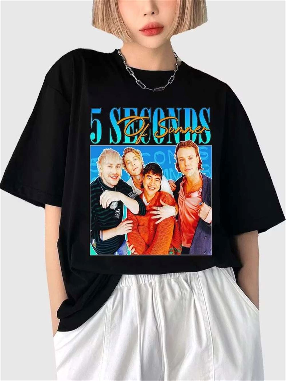 5 Seconds Of Summer T-shirt 5sos Music Band