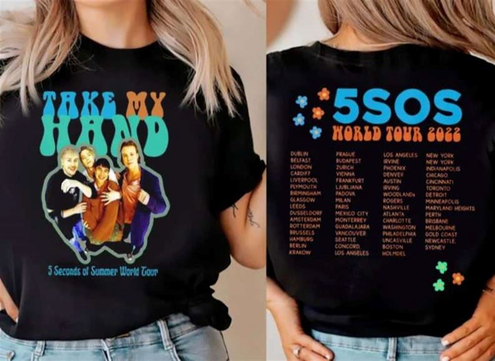 5sos Take My Hand World Tour 2022 Shirt