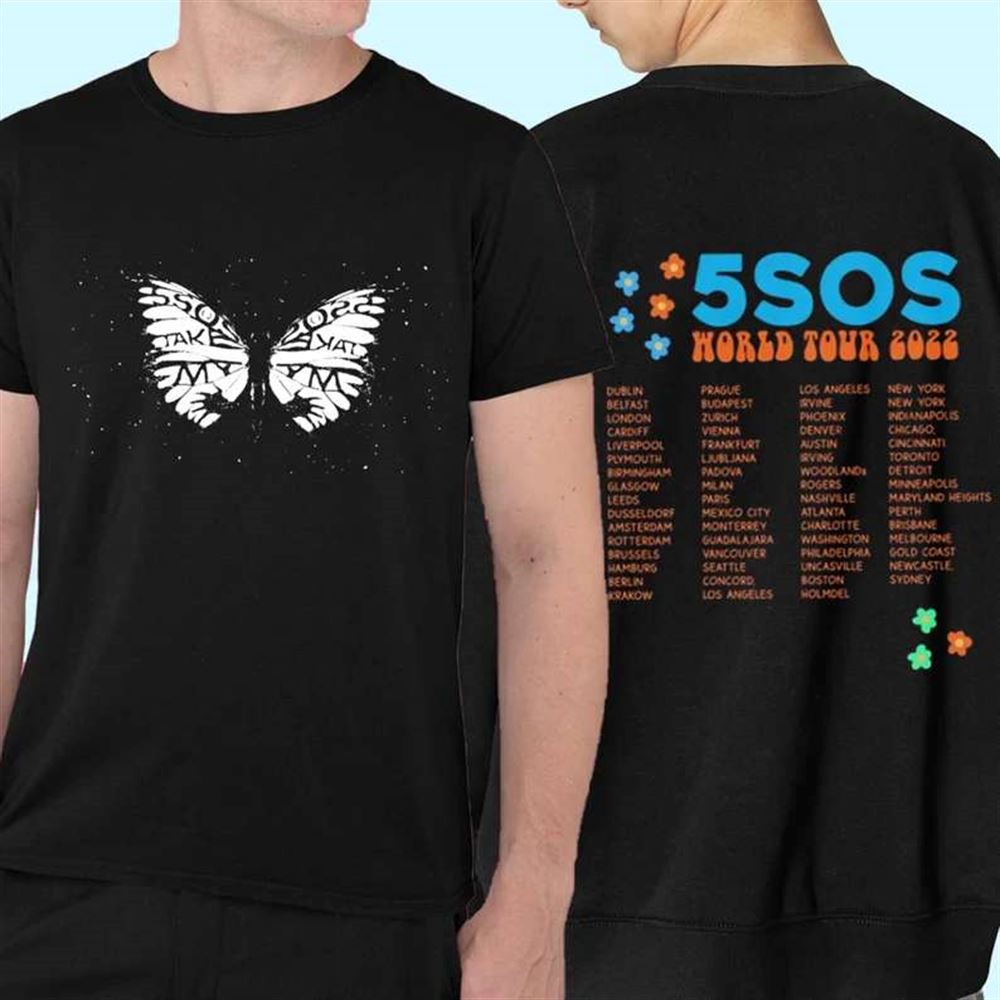 5sos Take My Hand World Tour 2022 T-shirt Music