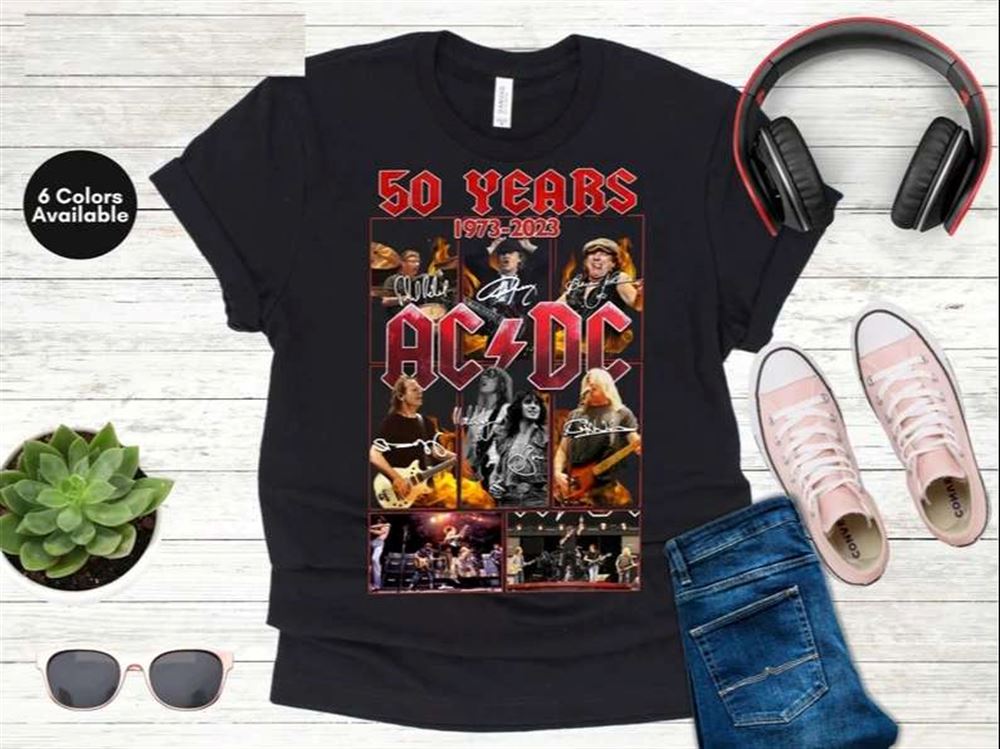 Acdc 50 Years Anniversary 1973-2023 T-shirt The Memories