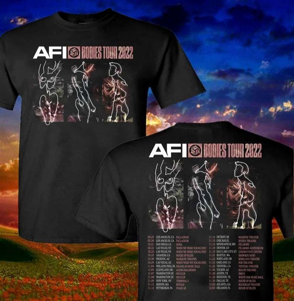 Afi Music Bodies Tour 2022 Unisex T-shirt