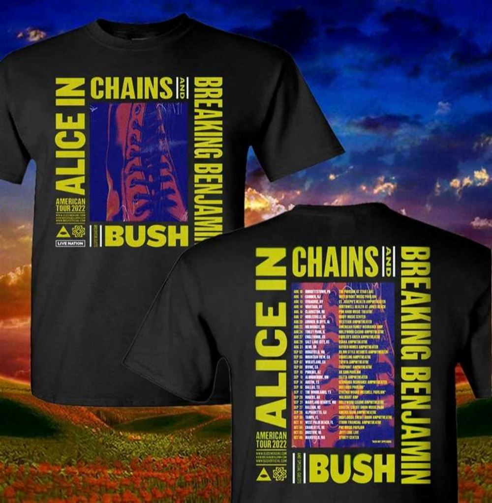 Alice In Chains Music Summer Ace Frehley World Tour 2022 T-shirt