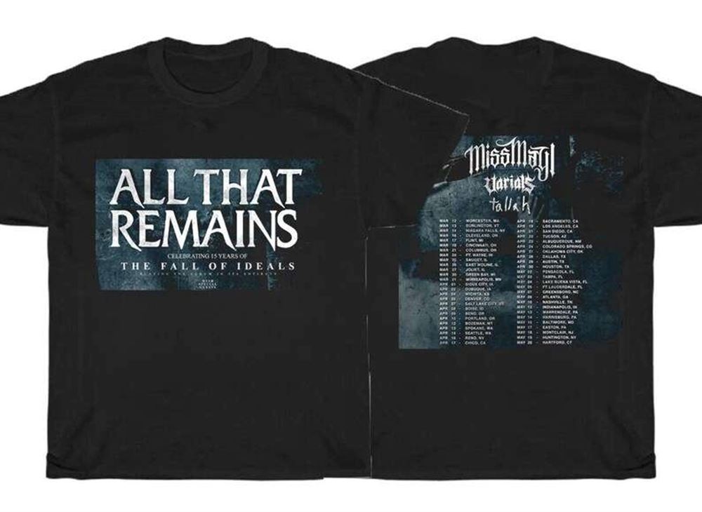 All That Remains The Fall Of Ideals Tour 2022 T-shirt