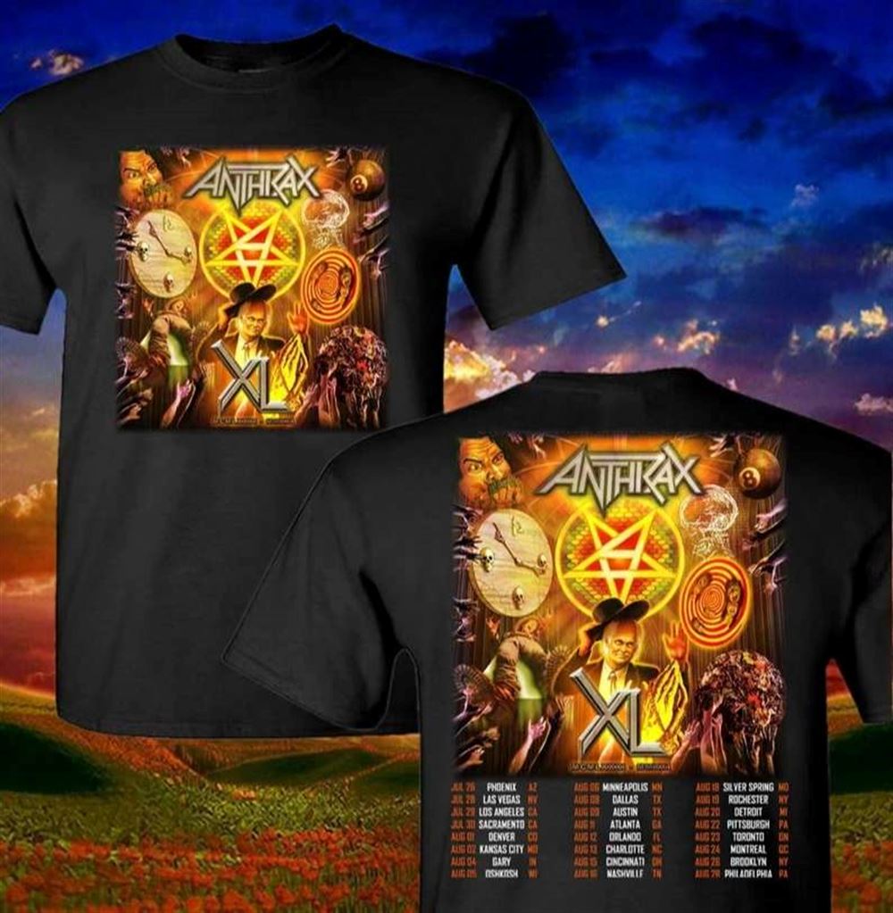 Anthrax Music North American Summer World Tour 2022 T-shirt