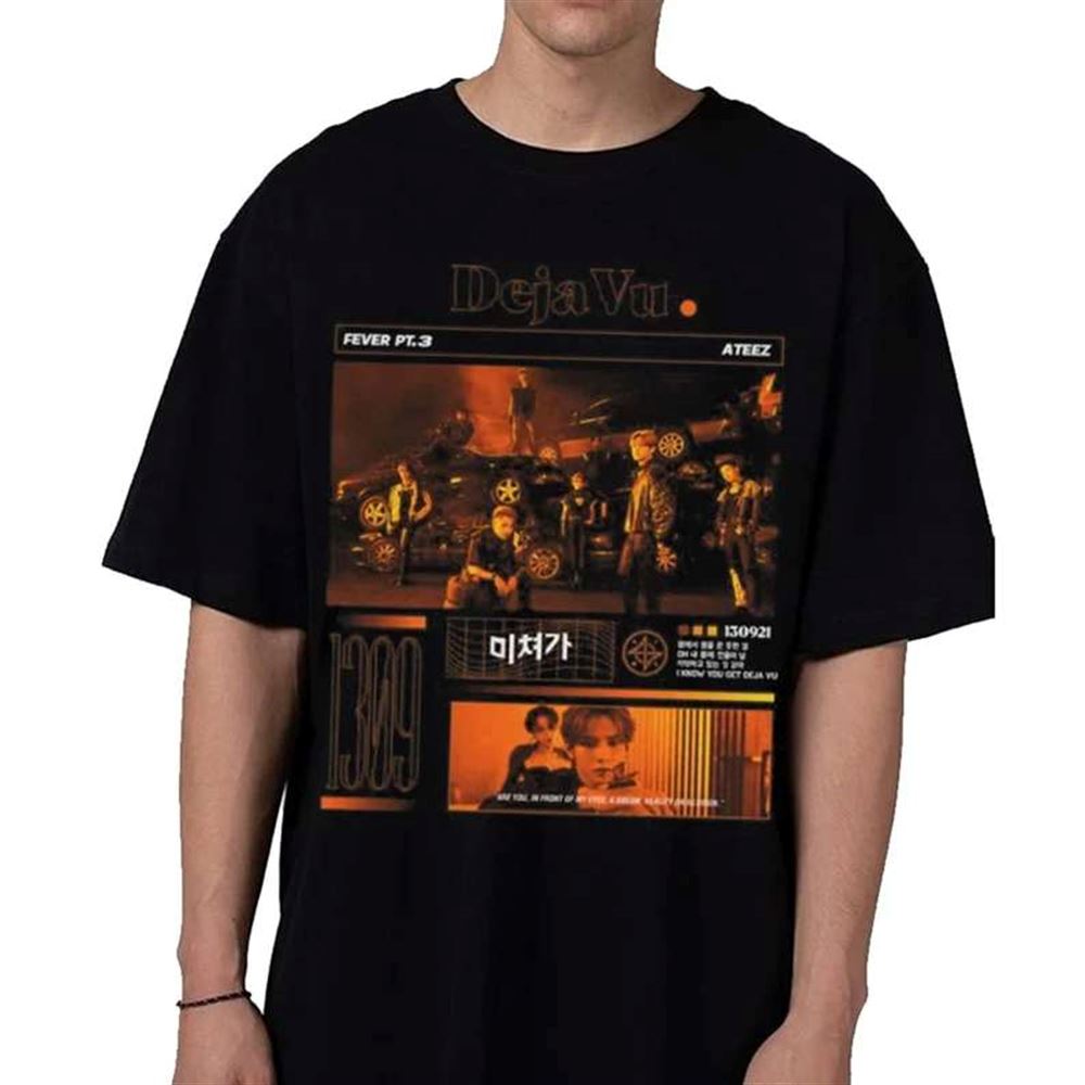 Ateez Band Unisex T-shirt Dejavu Kpop