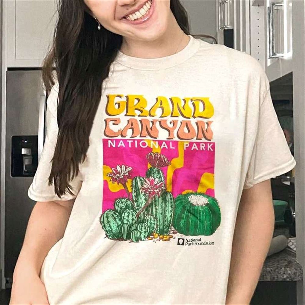 Bad Bunny Merch Grand Canyon National Parks Psychedelic Cacti T-shirt