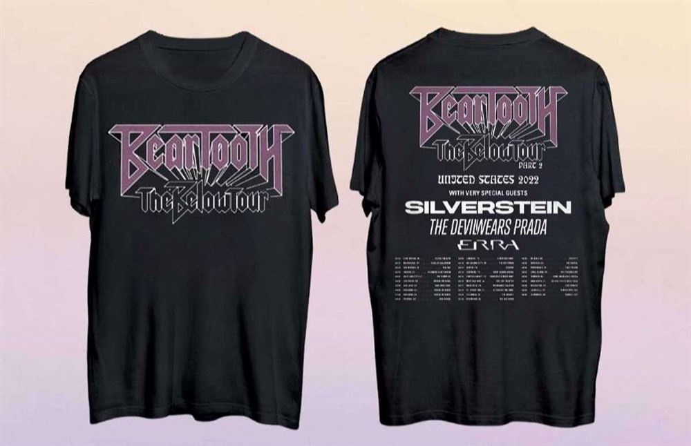 Beartooth The Below Tour Part 2 With Silverstein The Devil Wears Prada And Erra Shirt