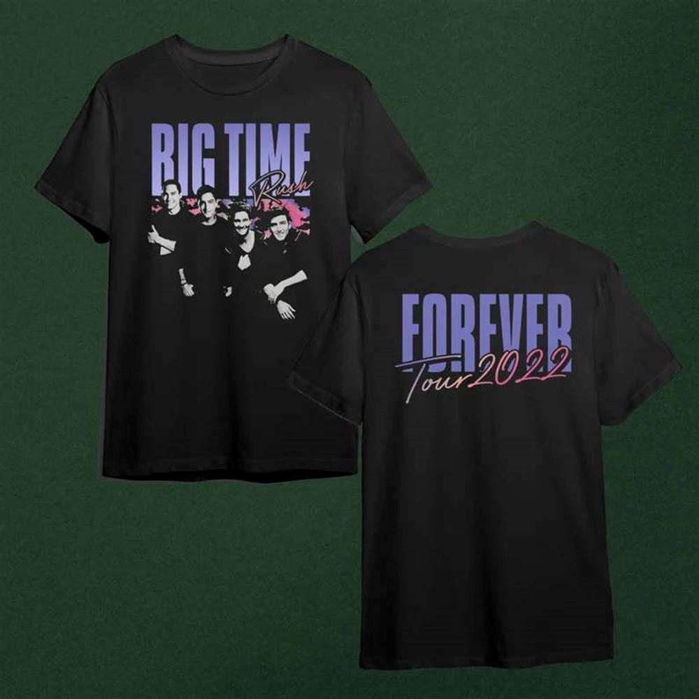 Big Time Rush Forever 2022 Tour Concert T-shirt