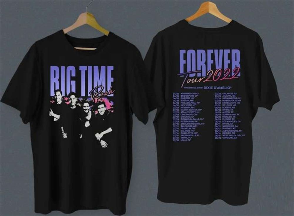 Big Time Rush Forever Tour With Dixie Damelio 2022 T-shirt