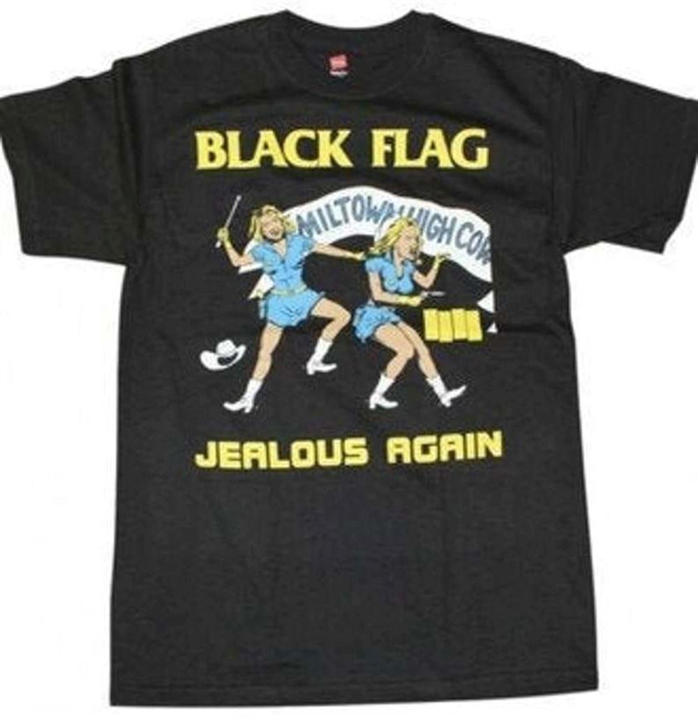 Black Flag T-shirt Jealous Again-trungten-90t46