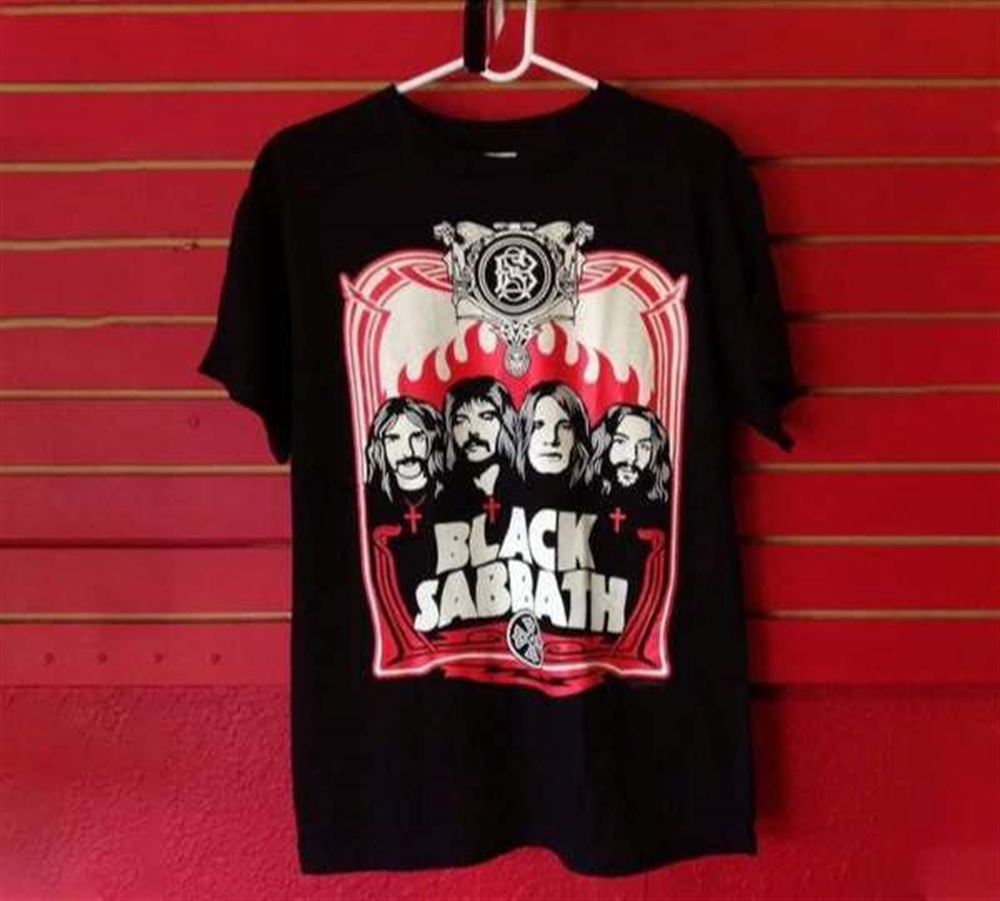 Black Sabbath Red Flame T-shirt S-5xl