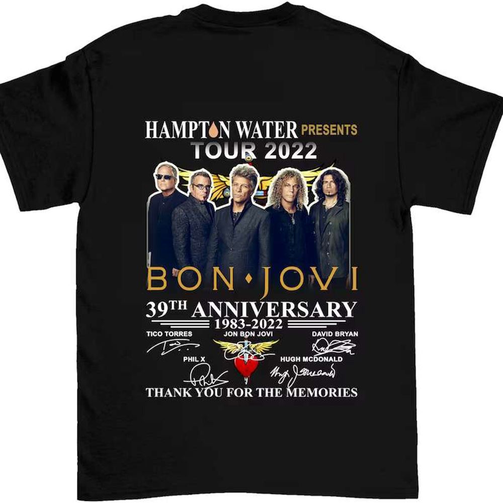 Bon Jovi Tour 2022 T-shirt Merch