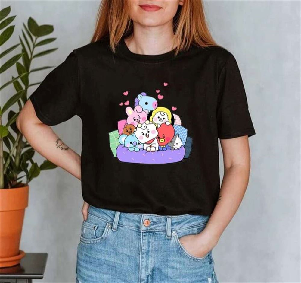 Bt21 Japan Bts Cartoon Bangtan Friends T-shirt