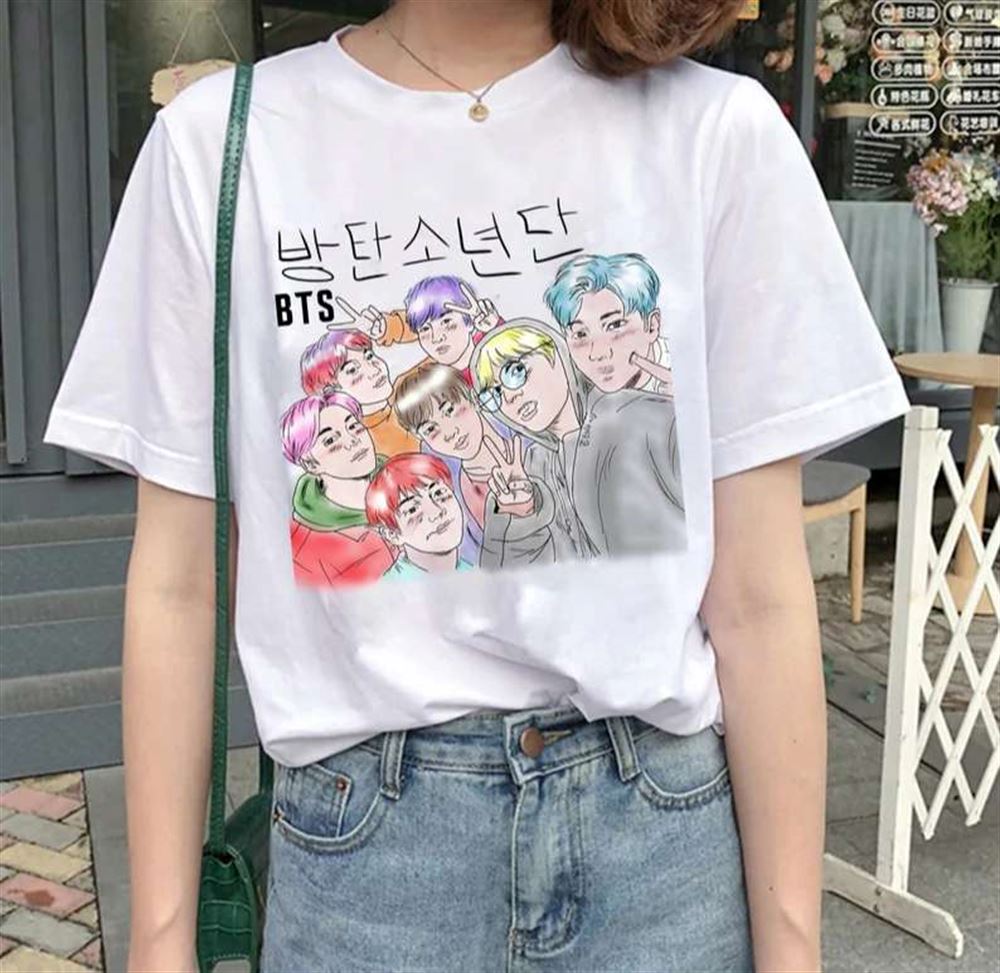 Bts Anime T-shirt Bangtan Boys