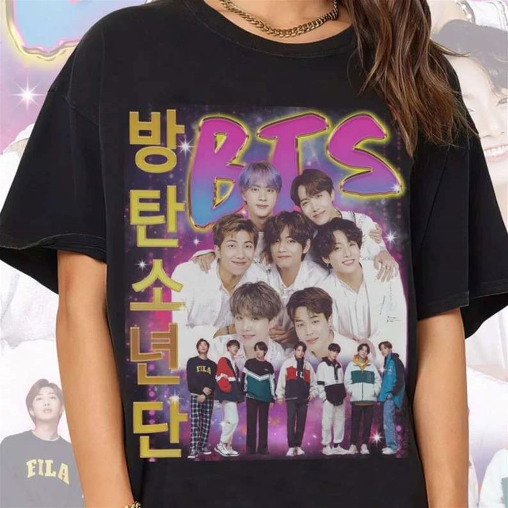 Bts Band T-shirt Merch Kpop Music