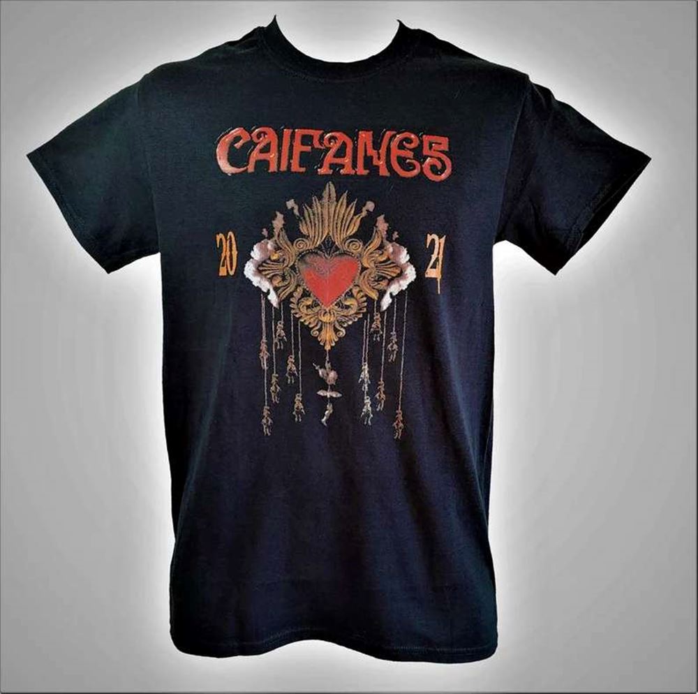 Caifanes Mexican Rock Band Black T-shirt