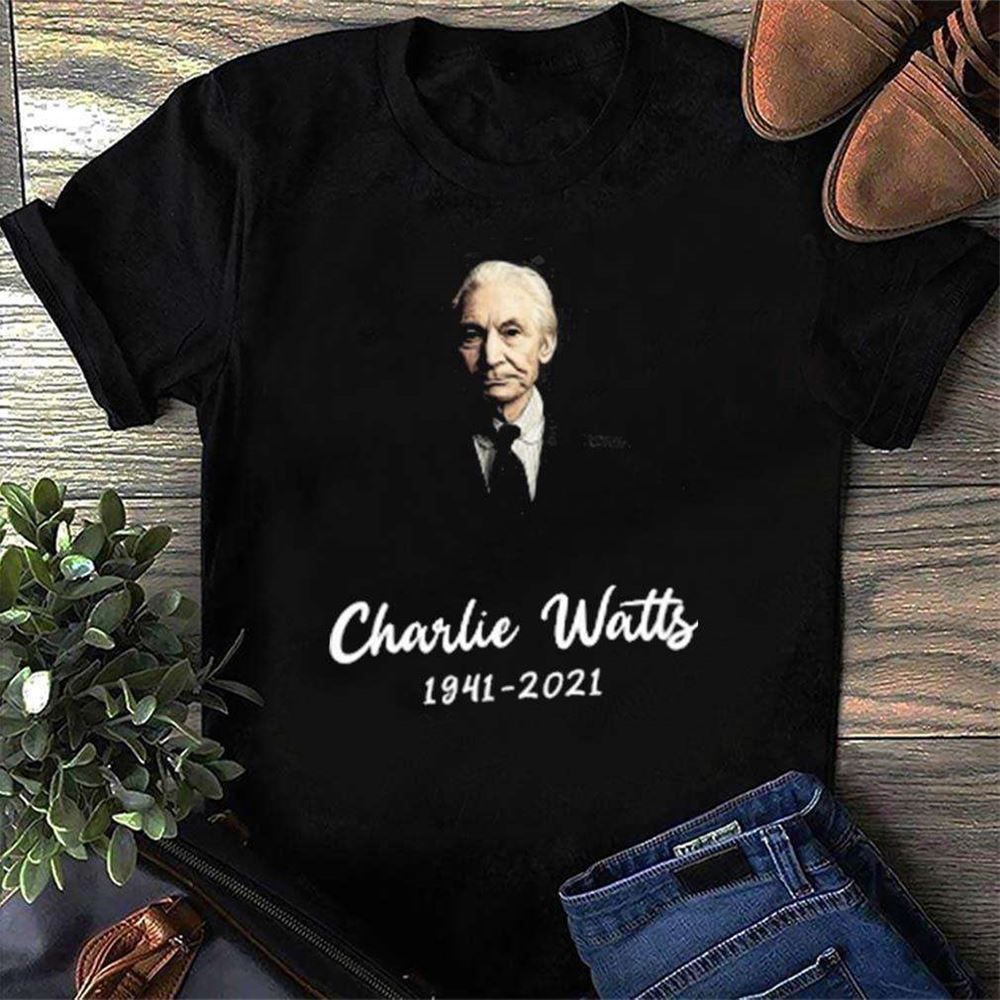 Charlie Watts 1941-2021 Rolling Stones Drummer Unisex T Shirt