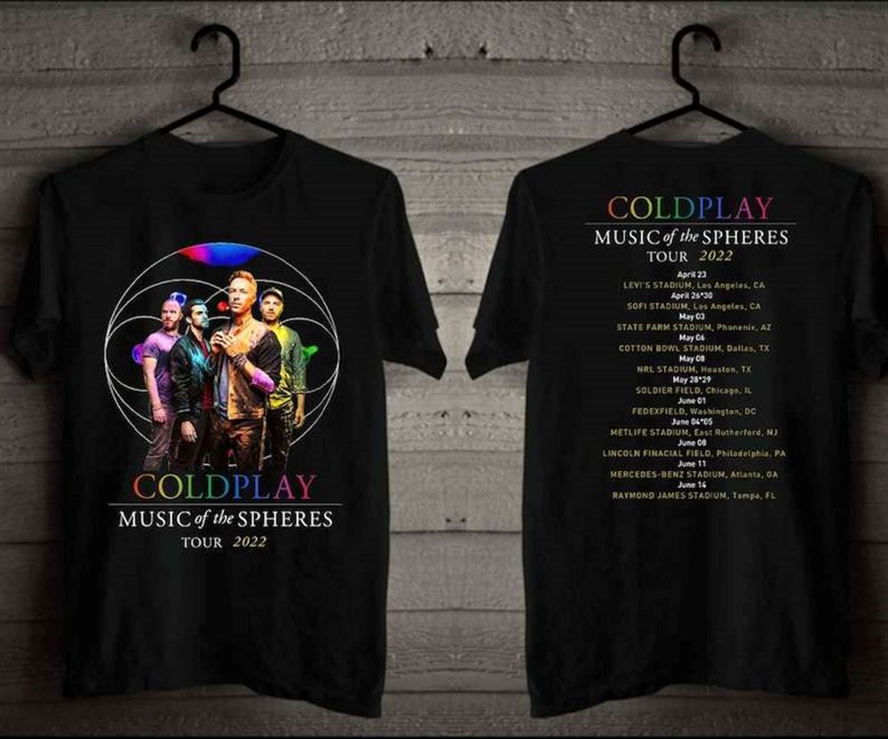 Coldplay Music Of The Spheres American Tour 2022 T-shirt-trungten-0bh4x