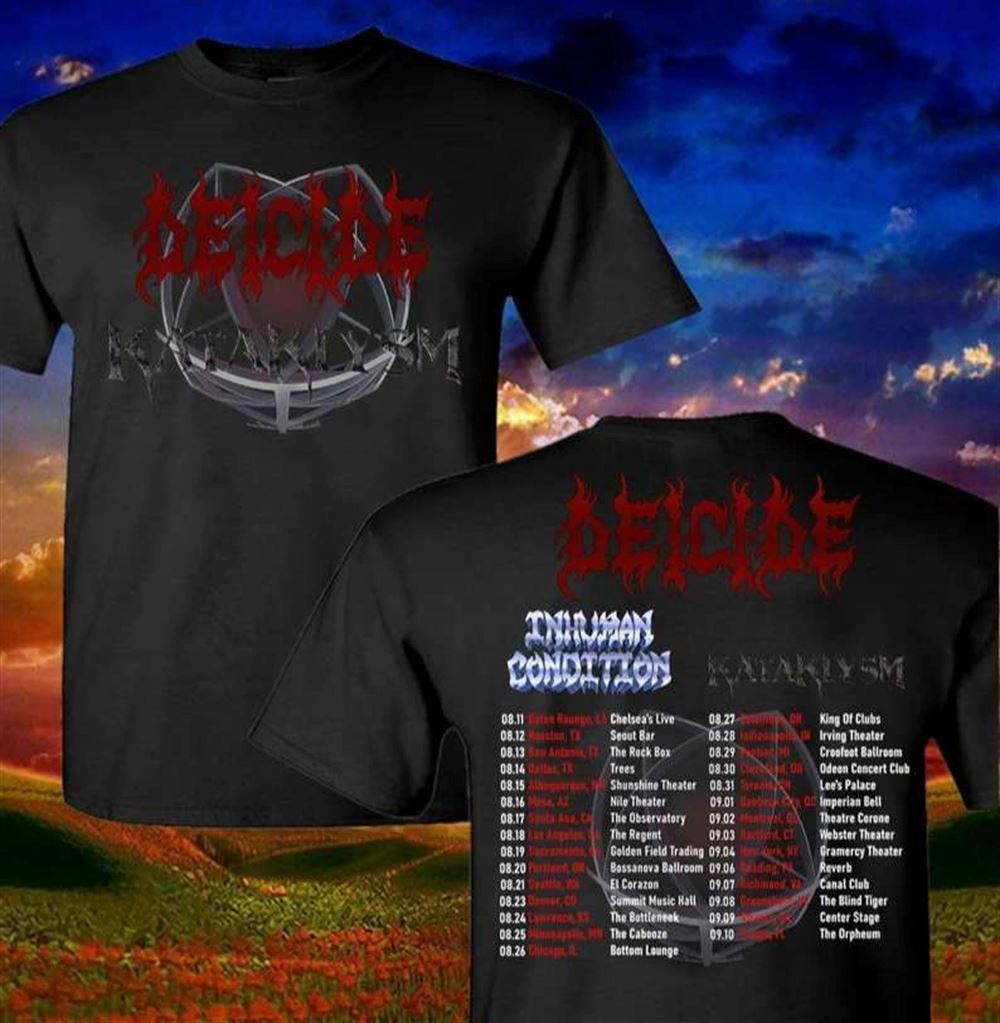 Deicide Music Summer World Tour 2022 T-shirt