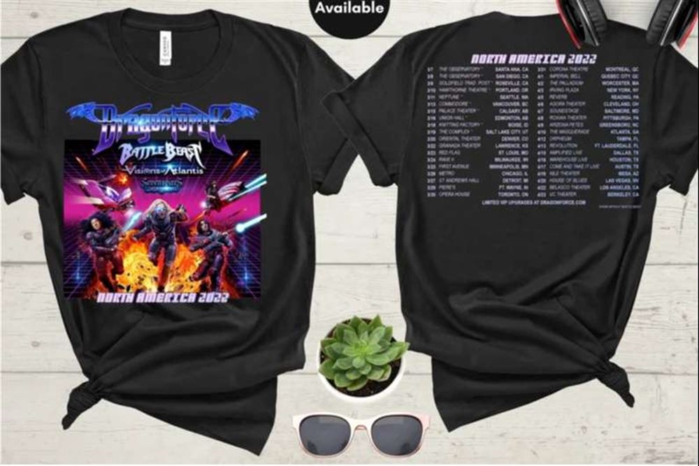 Dragonforce North America 2022 T-shirt Music