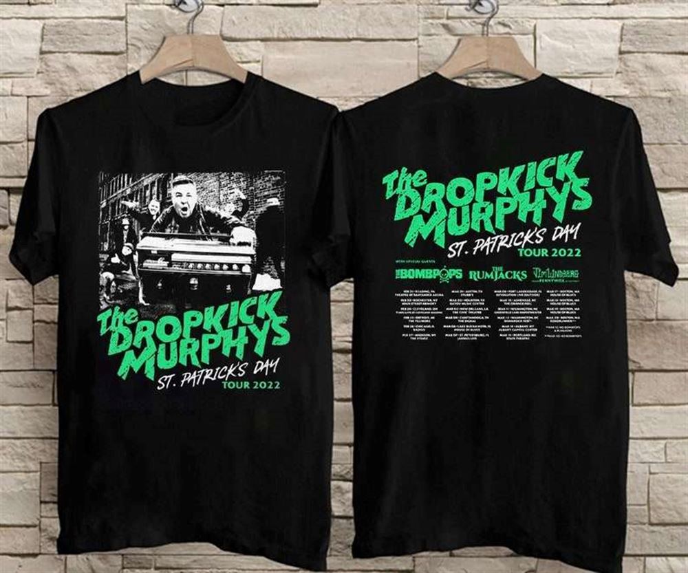 Dropkick Murphys St Patricks Day Tour 2022 T-shirt