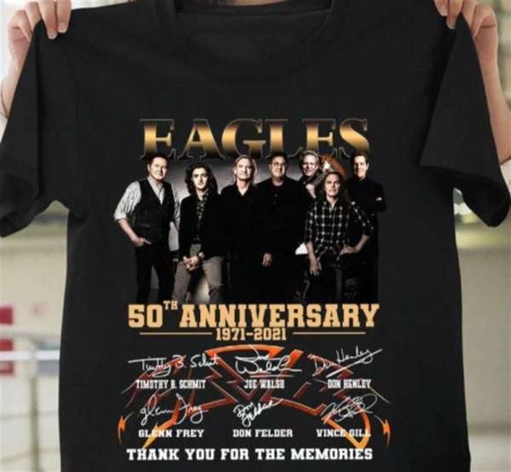 Eagles 50th Anniversary Signatures T-shirt Merch