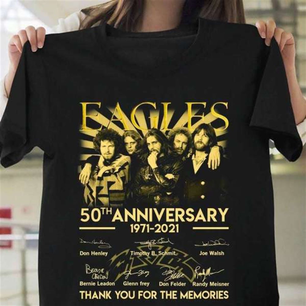 Eagles 50th Anniversary Signatures T-shirt Music