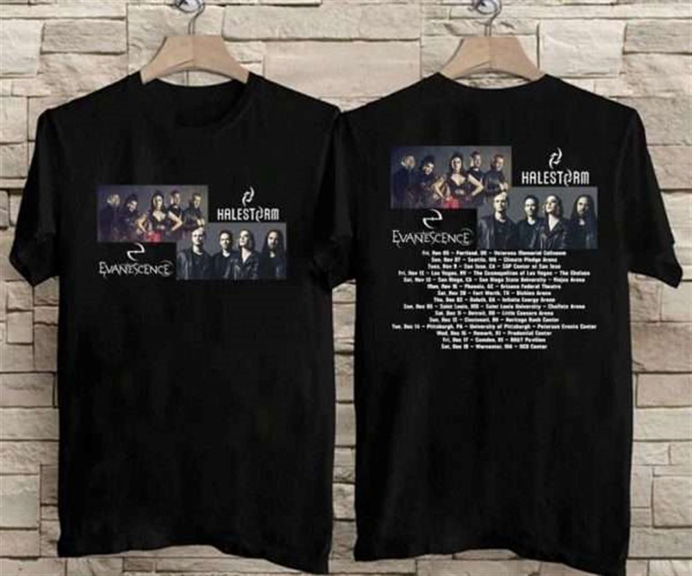 Evanescence With Halestorm Music World Tour T-shirt