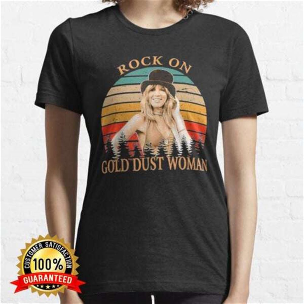 Fleetwood Mac T-shirt Merch Rock On Gold Dust Women