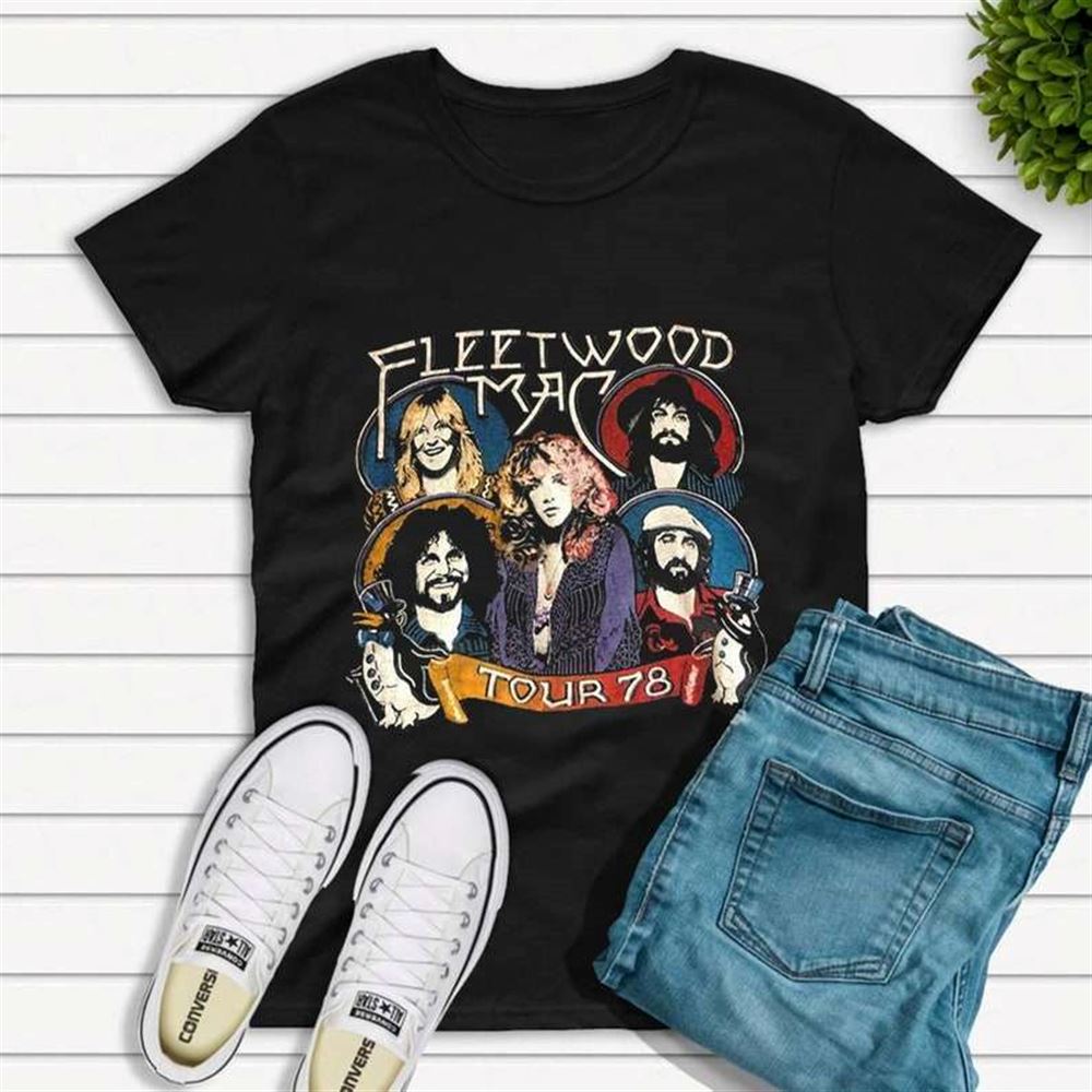 Fleetwood Mac Tour 1978 T-shirt Band Music Merch