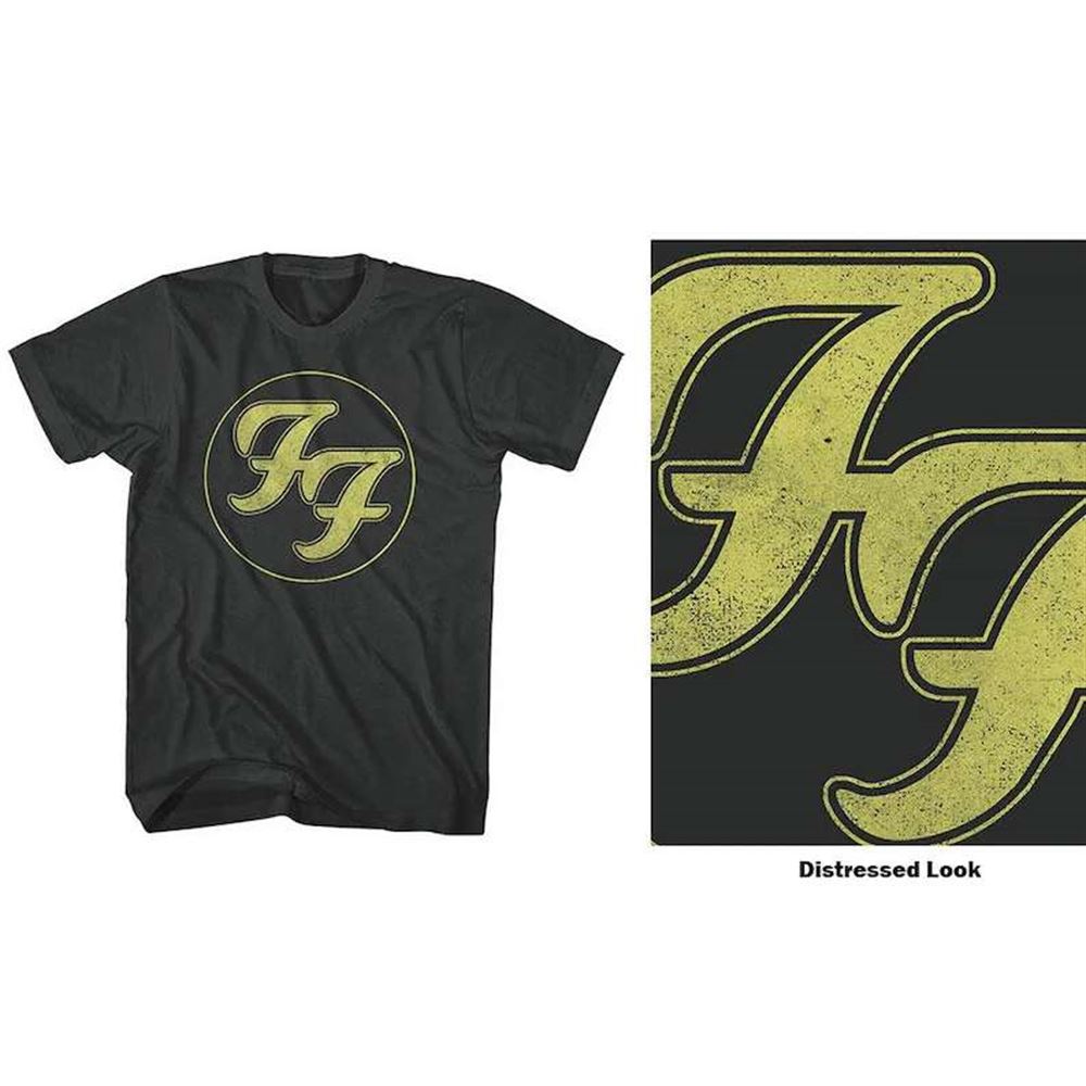 Foo Fighters Rock Band Distressed Ff Logo Unisex T Shirt