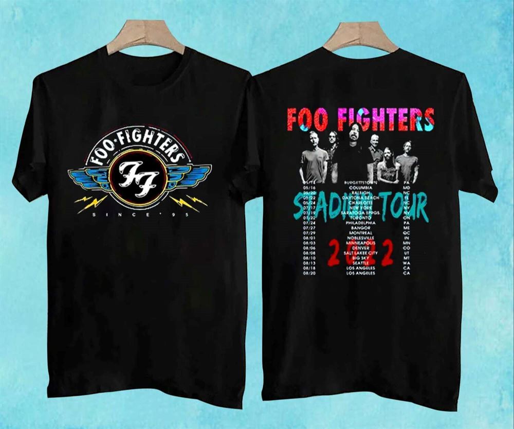 Foo Fighters Us Stadium Tour 2022 T-shirt Band