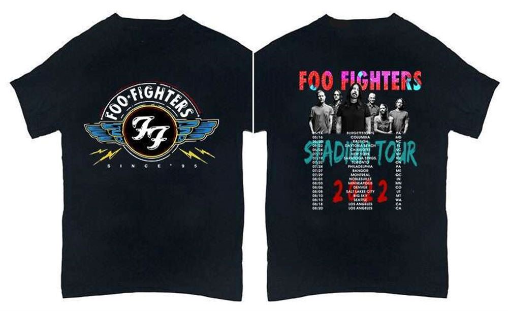 Foo Fighters Us Stadium Tour 2022 T-shirt