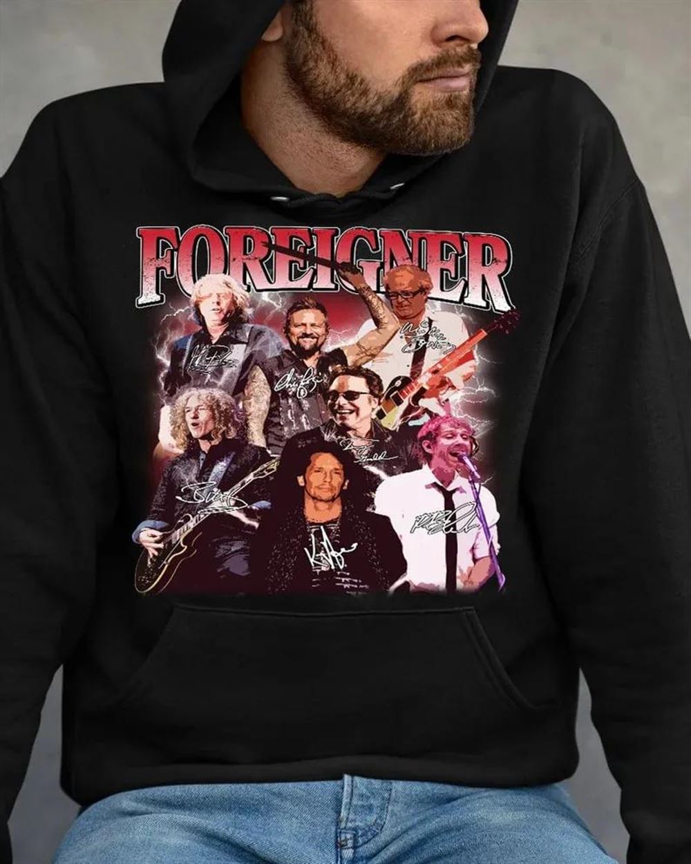 Foreigner Rock Band Vintage Style T-shirt