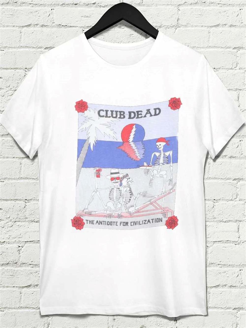 Grateful Dead Club Dead Antidote For Civilization 1984 T-shirt Merch