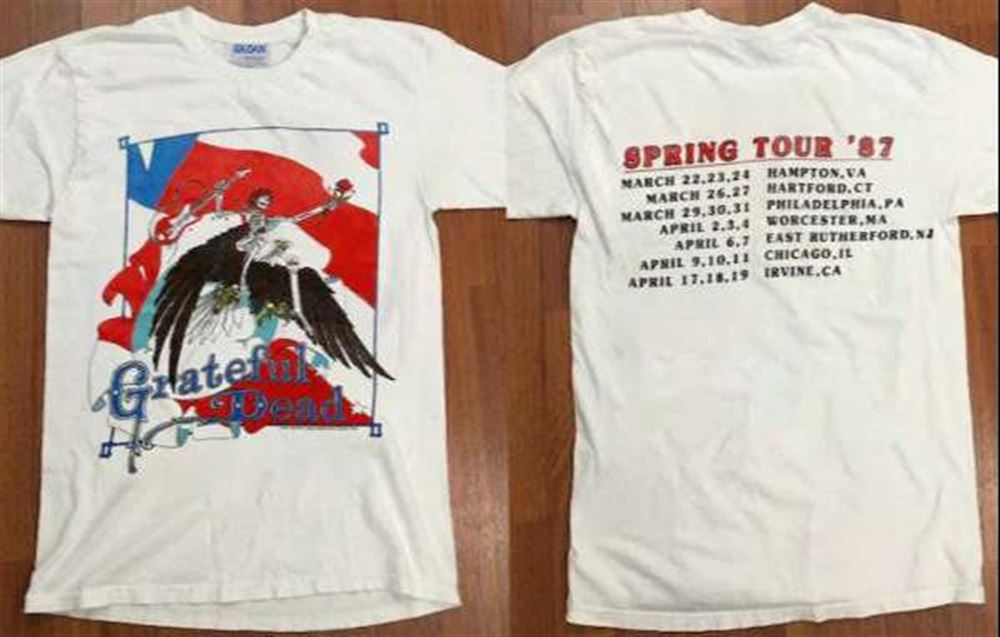 Grateful Dead Spring Tour American Eagle Perez T-shirt S-5xl