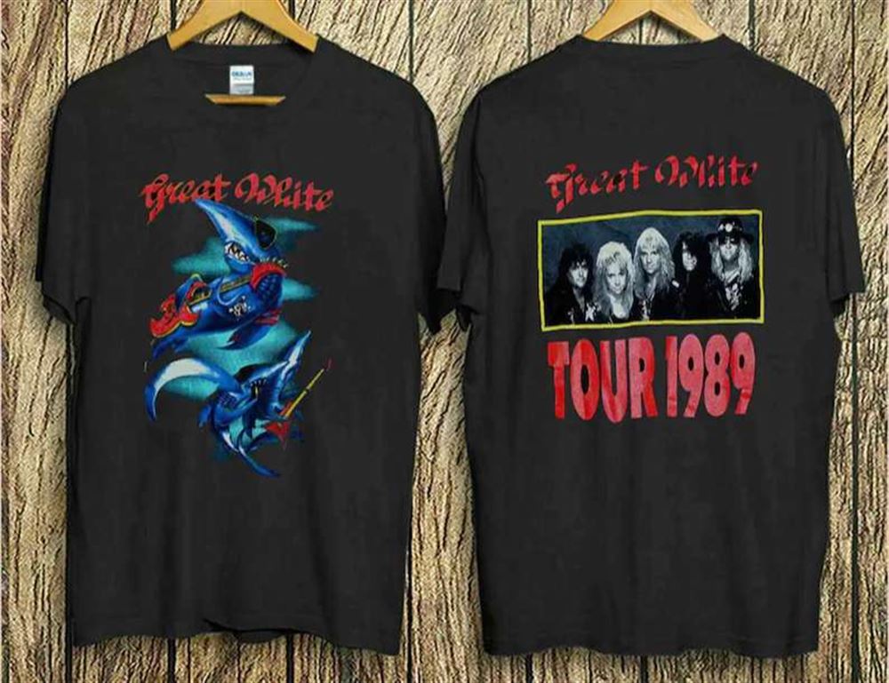 Great White Tour Concert 1989 T Shirt