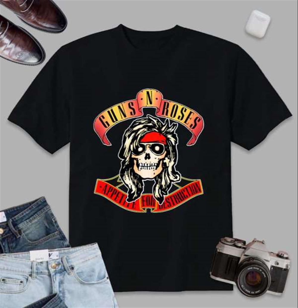 Guns N Roses Rock Band Graphic T-shirt