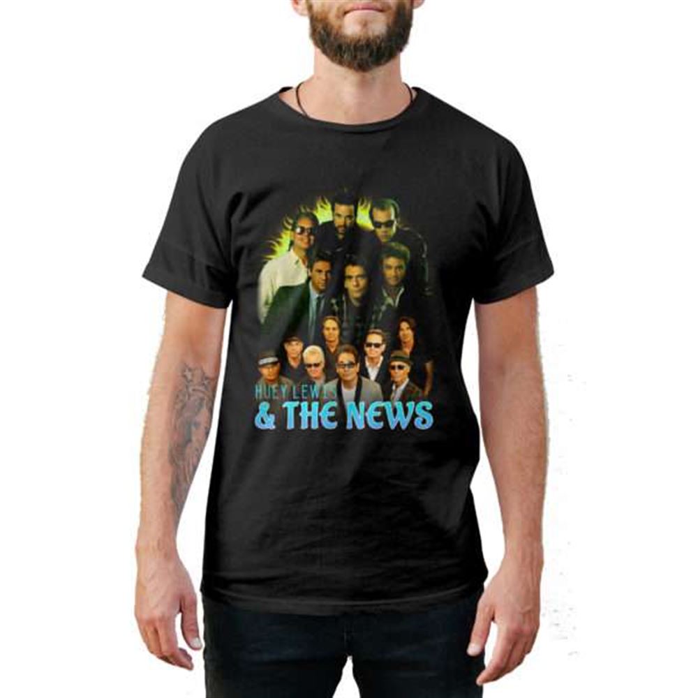 Huey Lewis And The News Vintage Retro T Shirt