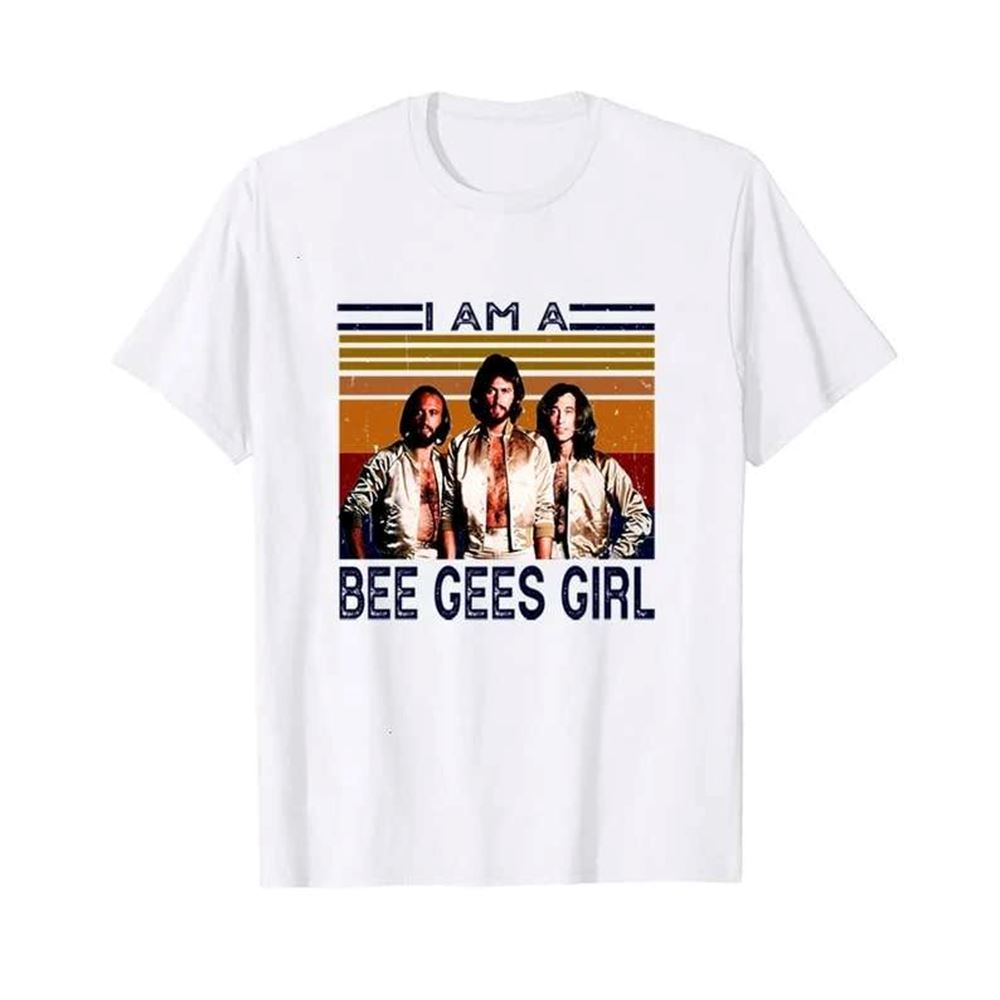 I Am A Bee Gees Girl Vintage Retro T-shirt