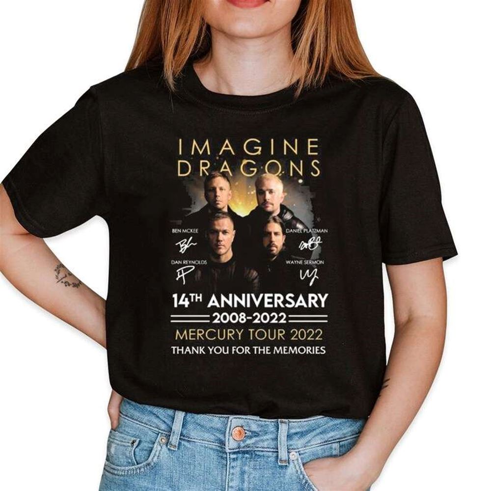 Imagine Dragons Mercury Tour 2022 Signatures T-shirt