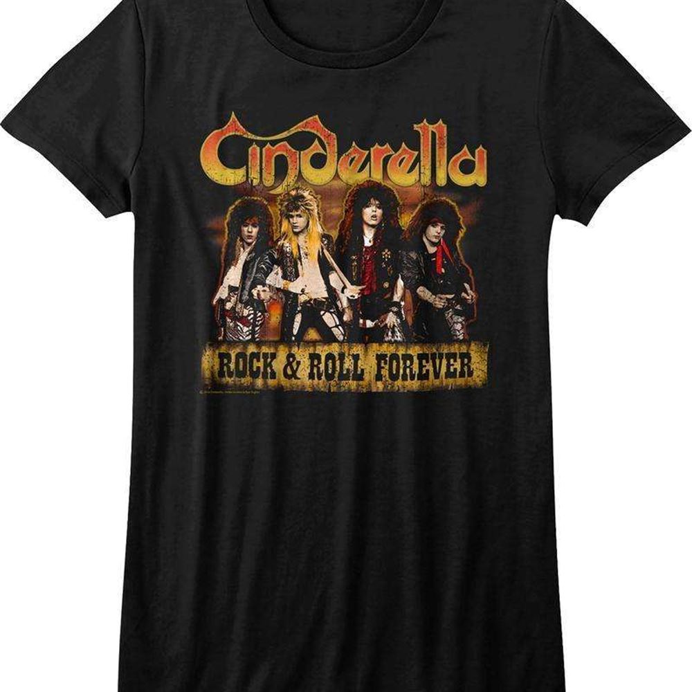 Jeff Labar Junior Rock And Roll Forever Cinderella T Shirt